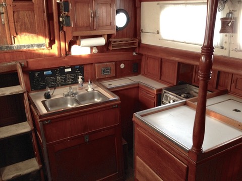 S/V KAI 1970 Mariner 40 sailboat- Galley 4